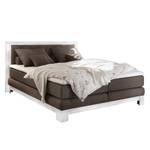 Boxspring Berapi geweven stof - bruin