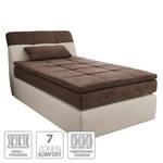 Boxspring Borghi geweven stof - Bruin/beige