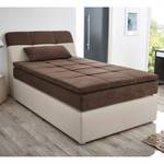 Boxspring Borghi geweven stof - Bruin/beige