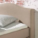 Boxspring Bottna structuurstof - Beige - 140 x 200cm - Koudschuimmatras - H2 zacht