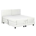 Lit boxspring Brilliant Night Avec moteur électrique - Blanc pur - 160 x 200cm - D3 medium