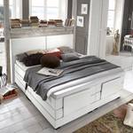 Lit boxspring Brilliant Night Avec moteur électrique - Blanc pur - 160 x 200cm - D3 medium