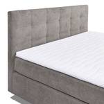 Lit Boxspring Campile Tissu - Gris fumé