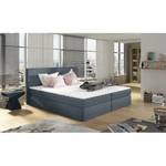 Boxspringbett Carriso Webstoff - Blaugrau