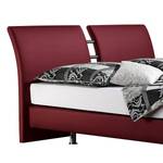 Boxspringbett Cavan Kunstleder Bordeaux - 140 x 200cm - Bonellfederkernmatratze - H2