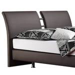 Boxspringbett Cavan Kunstleder Anthrazit - 140 x 200cm - Tonnentaschenfederkernmatratze - H2