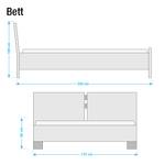 Boxspring Cavan kunstleer - Antraciet - 160 x 200cm - Ton-pocketveringmatras - H2 zacht