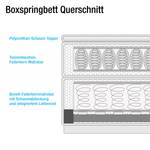 Boxspringbett Dampar Webstoff Braun