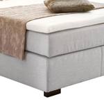 Boxspringbett Darling inklusive Topper - Webstoff Grau - 180 x 200cm