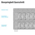 Boxspring Deluxe Night geweven stof - Bruin - 100 x 200cm - H2 zacht