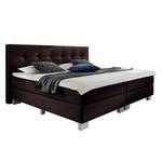 Boxspring Deluxe Night geweven stof - Bruin - 100 x 200cm - H2 zacht