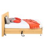 Boxspringbett Denver Echtleder - Ohne Topper - Gelb - 140 x 200cm - H3