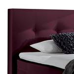 Boxspringbett Diamond Night Webstoff - Brombeere - 160 x 200cm - H2