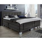 Boxspring Brilliant Night geweven stof - Grijs - 200 x 200cm - H3 medium