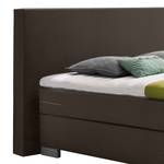 Boxspringbett Emperial Night II Braun Meliert - 180 x 200cm - Tonnentaschenfederkernmatratze - H3