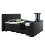 Boxspringbett Emperial Night II Schwarz meliert - 180 x 200cm - Tonnentaschenfederkernmatratze - H3