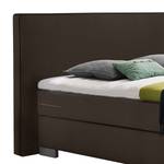 Boxspringbett Emperial Night III Braun Meliert - 180 x 200cm - Tonnentaschenfederkernmatratze - H2