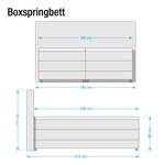 Boxspring Gadeby motorisch verstelbaar - microvezel - antracietkleurig