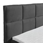 Lit boxspring Gimba Avec coffres de lit et surmatelas - Tissu - Anthracite