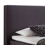 Boxspringbett Golden Night Webstoff - Grau - 100 x 200cm - H2