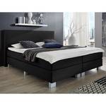 Boxspringbett Golden Night Webstoff - Schwarz - 100 x 200cm - H2