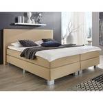 Boxspring Golden Night geweven stof - Ecrú - 100 x 200cm - H3 medium