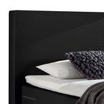 Lit boxspring Golden Night Textile noir 180 x 200 cm - Noir - 100 x 200cm - D3 medium