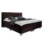 Boxspringbett Golden Night Webstoff - Braun - 200 x 200cm - H2