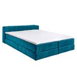 Lit boxspring Gowan Microvelours - Bleu pétrole