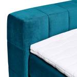 Boxspringbett Gowan Microvelours - Petrol