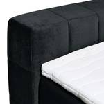 Lit boxspring Gowan Microvelours - Noir