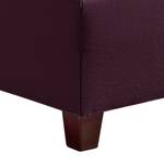 Boxspringbett Harmony Strukturstoff - Violett - 140 x 200cm - Kaltschaummatratze - H2 - Ohne Topper