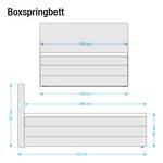 Lit boxspring Harvi Tissu - 140 x 200cm