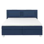 Boxspring Heaven geweven stof - Donkerblauw - 180 x 200cm - H2 zacht - Comfortschuim