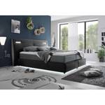 Boxspringbett Juara Microfaser - Schwarz