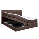 Boxspringbett Judson Webstoff - Braun