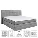 Lit boxspring Judson Tissu - Gris