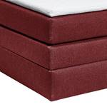 Lit boxspring Judson Tissu - Rouge Bordeaux