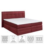 Boxspringbett Judson Webstoff - Weinrot