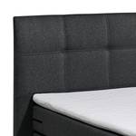 Boxspringbett Judson Webstoff - Schwarz