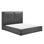 Lit boxspring Kinx Tissu - Tissu KINX : Anthracite - 160 x 220cm - 130 cm