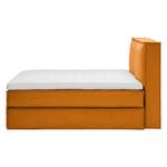 Boxspring Kinx geweven stof - Stof KINX: Oranje - 140 x 220cm - 130cm