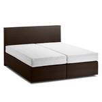 Boxspringbett KiYDOO I Strukturstoff Braun - 160 x 200cm