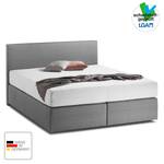 Boxspringbett KiYDOO I Strukturstoff Hellanthrazit - 180 x 200cm