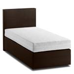 Boxspringbett KiYDOO I Strukturstoff Braun - 90 x 200cm