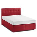 Boxspringbett KiYDOO II Strukturstoff Rot - 140 x 200cm