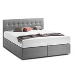 Boxspringbett KiYDOO II Strukturstoff Hellanthrazit - 160 x 200cm