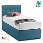 Boxspringbett KiYDOO II Strukturstoff Blaugrau - 90 x 200cm