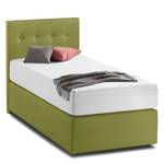 Boxspring KiYDOO II structuurstof Limegroen - 90 x 200cm