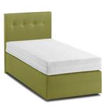 Boxspring KiYDOO II structuurstof Limegroen - 90 x 200cm